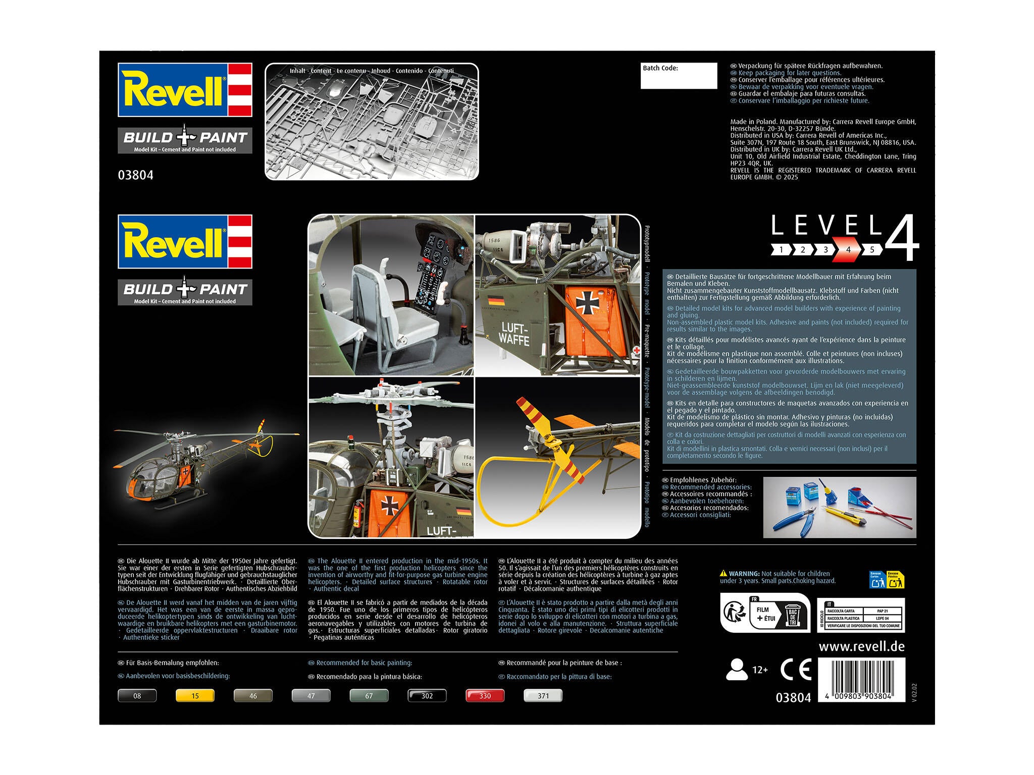 Maquette hélicoptère Revell 03804 Alouette II