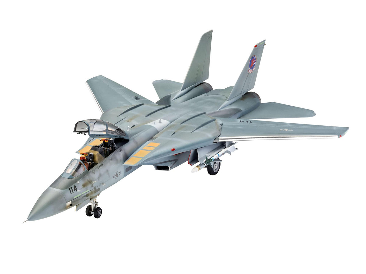 Revell-F-14 A Tomcat Top Gun Maquette, 3865, Non laqué RV03865, Centre