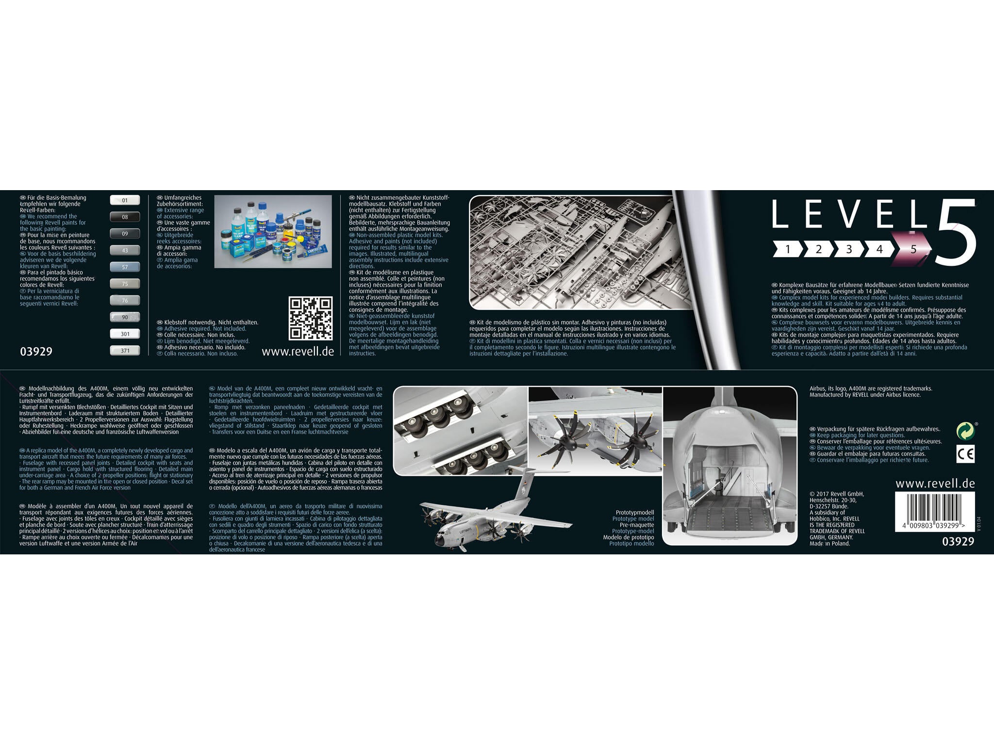 Maquette avion Revell 03929 Airbus A400M "ATLAS"