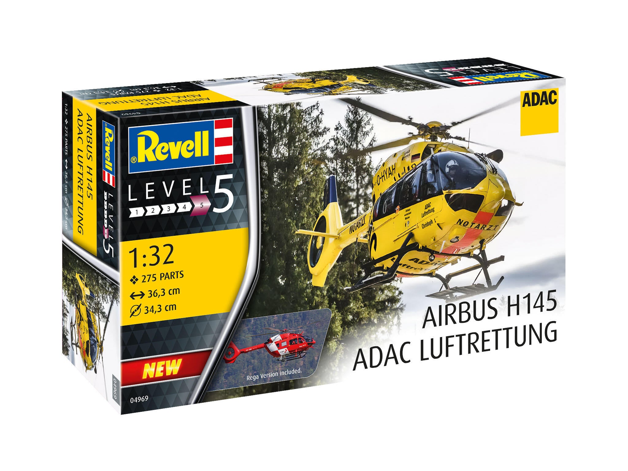 Maquette hélicoptère Revell 04969 Airbus H145 "ADAC Sauvetage aérien"
