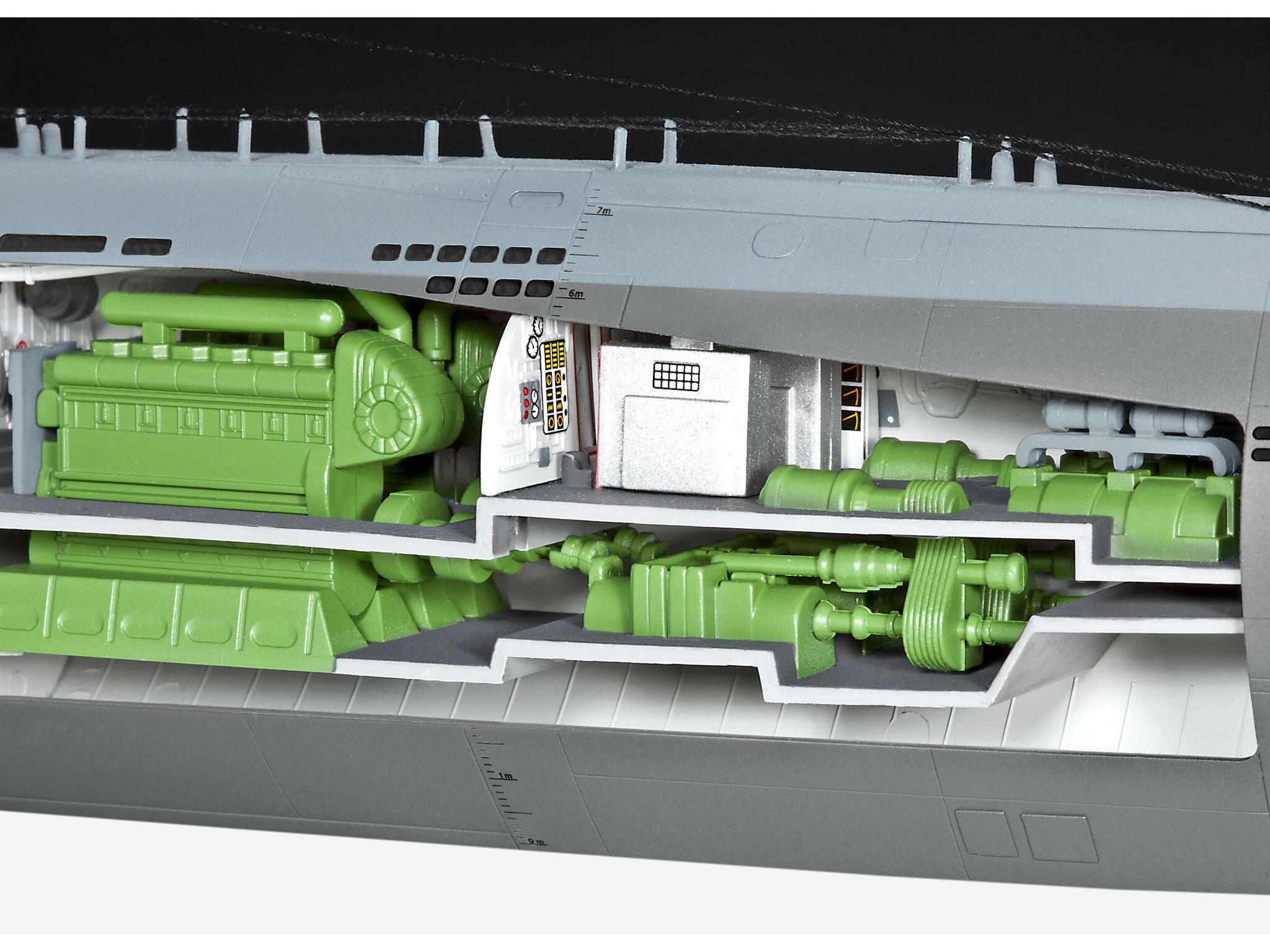 Maquette sous marin Revell 05078 U-BOAT TYP XXI U 2540 avec intérieur