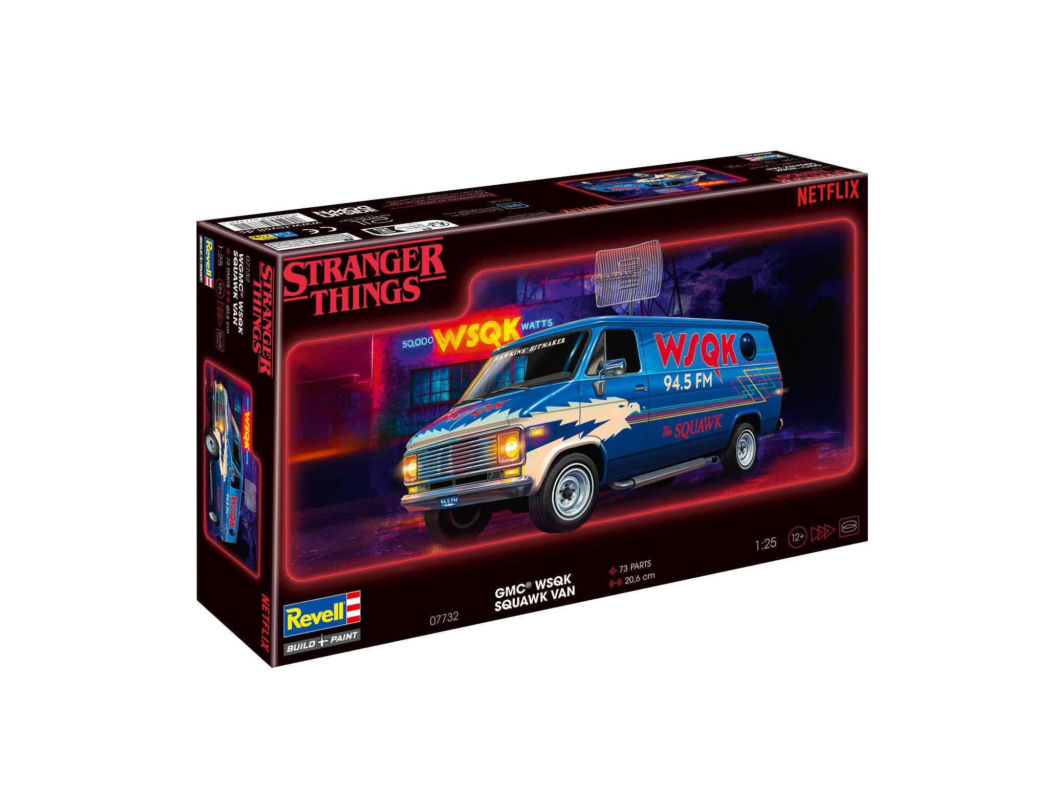 Maquette film Revell 07732 GMC® WSQK Squawk Van "Stranger Things"