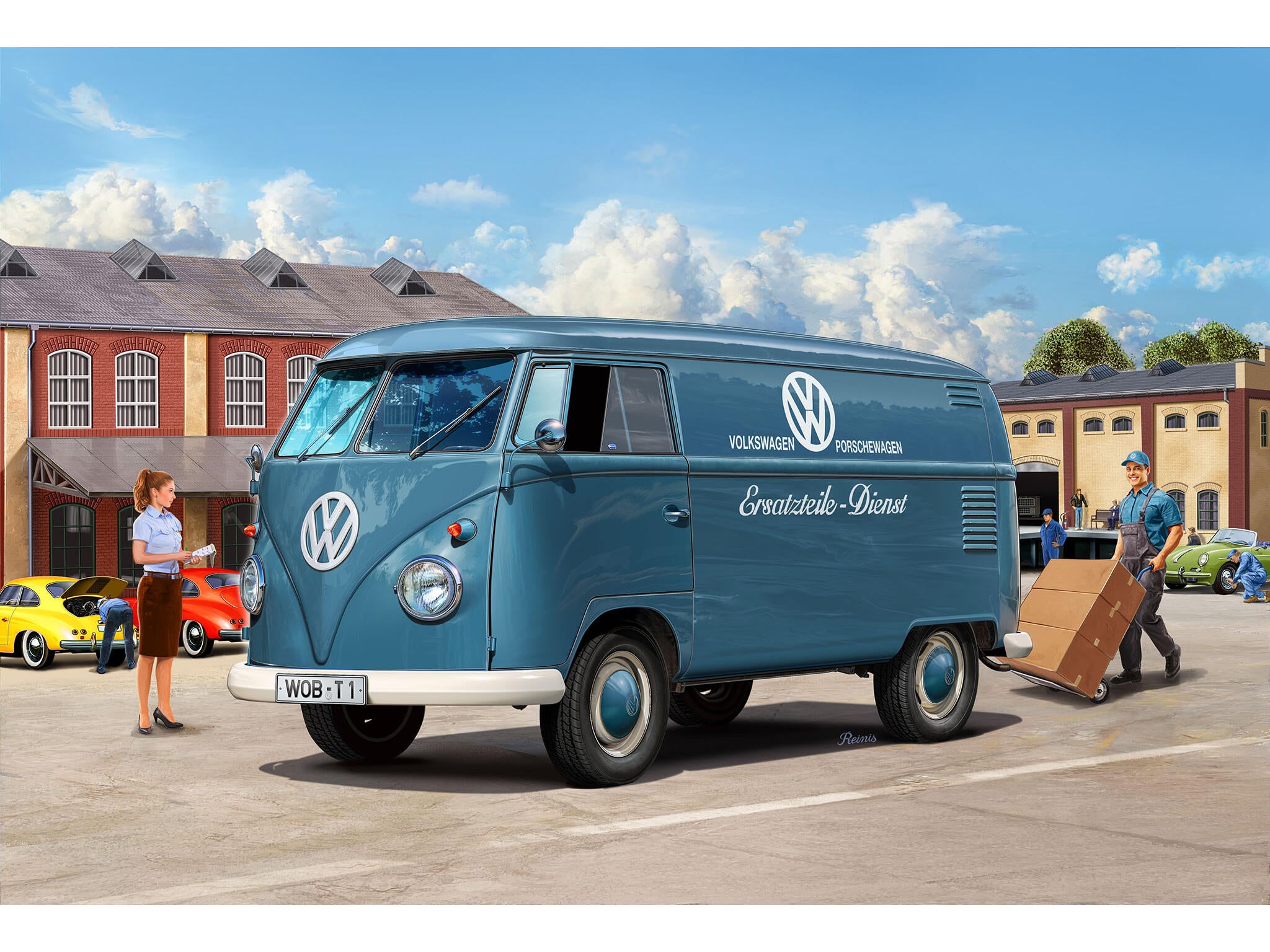 Maquette voiture Revell 07742 VW T1 Panel Van - 75 ans VW T1