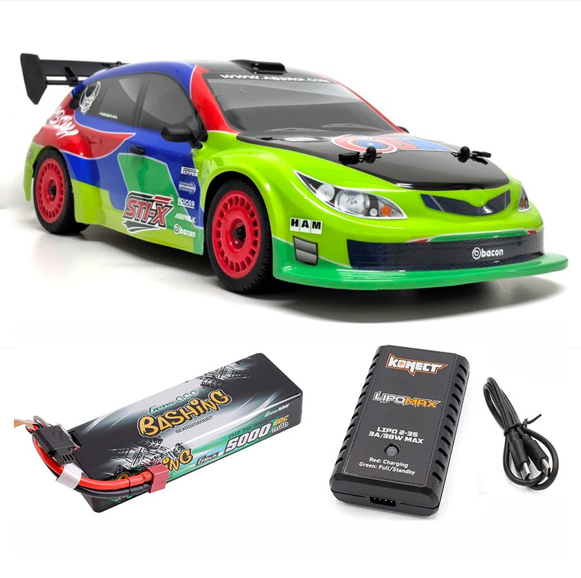 Rallye Absima 1/10 "STi-X" brushless 4WD RTR 12234 version Pack lipo 2S