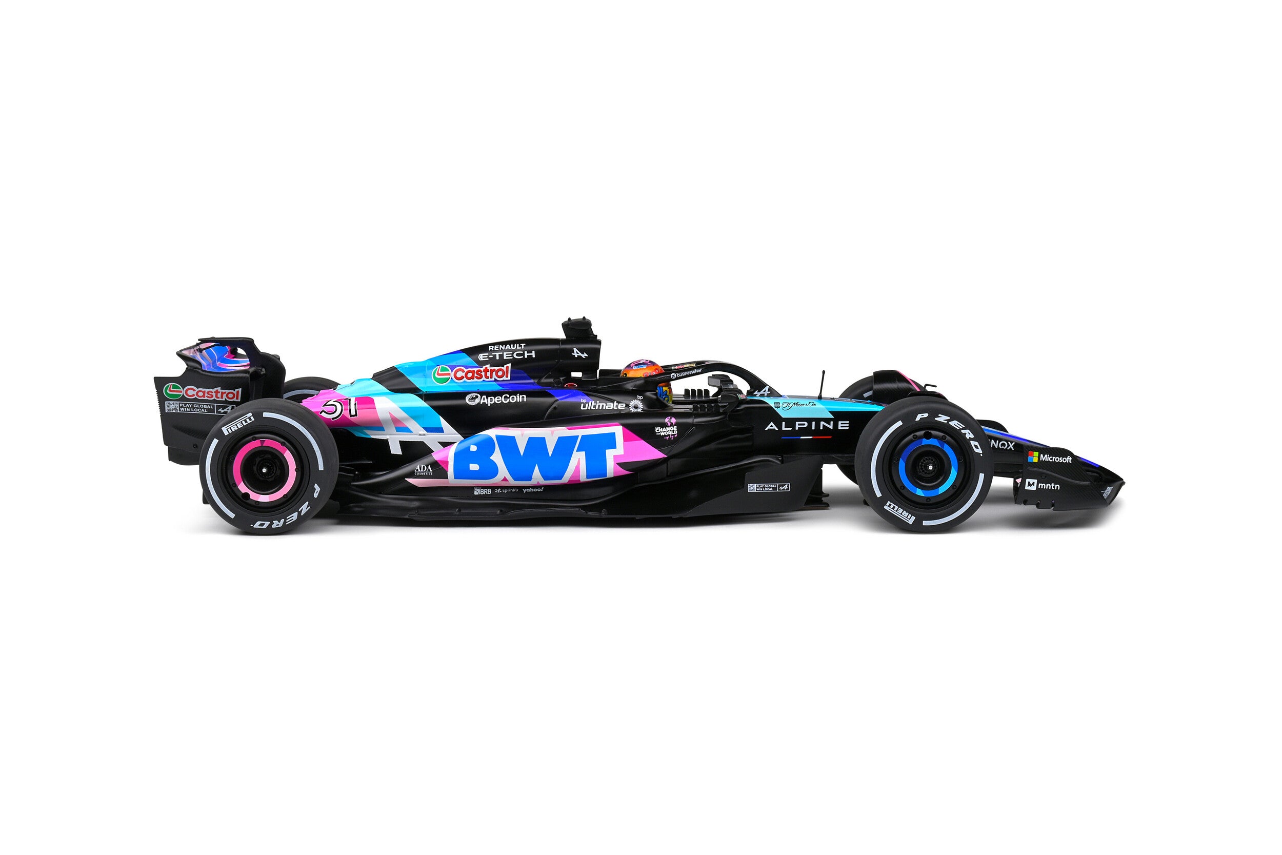 Solido S18014001 Voiture miniature collection 1/18 Alpine F1 Team A524 – MIAMI GP – 2024 – E.OCON