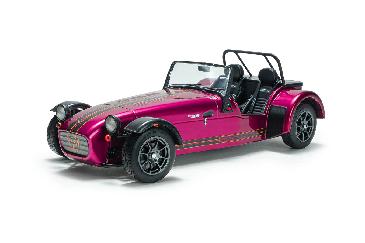 Solido S1801806 Voiture miniature collection 1/18 Caterham Seven 275 violet métallique 2014 - Breizh Modélisme.