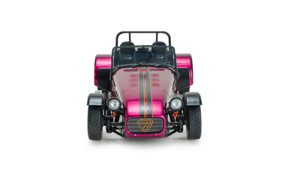 Solido S1801806 Voiture miniature collection 1/18 Caterham Seven 275 violet métallique 2014 - Breizh Modélisme.