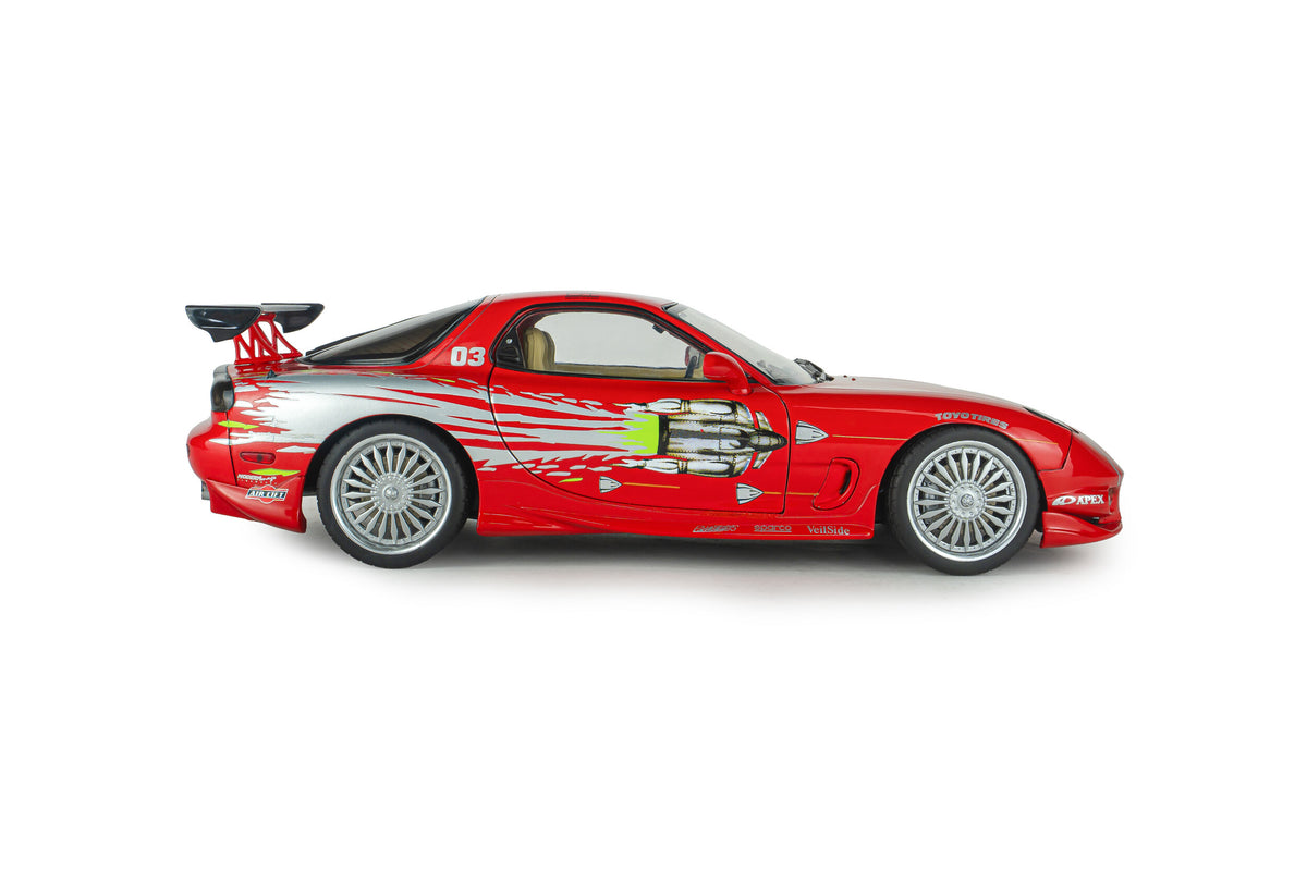 Solido S1810610A Voiture miniature collection 1/18 Mazda RX7 FD3RS Fast and Furious 1 DOM 1999