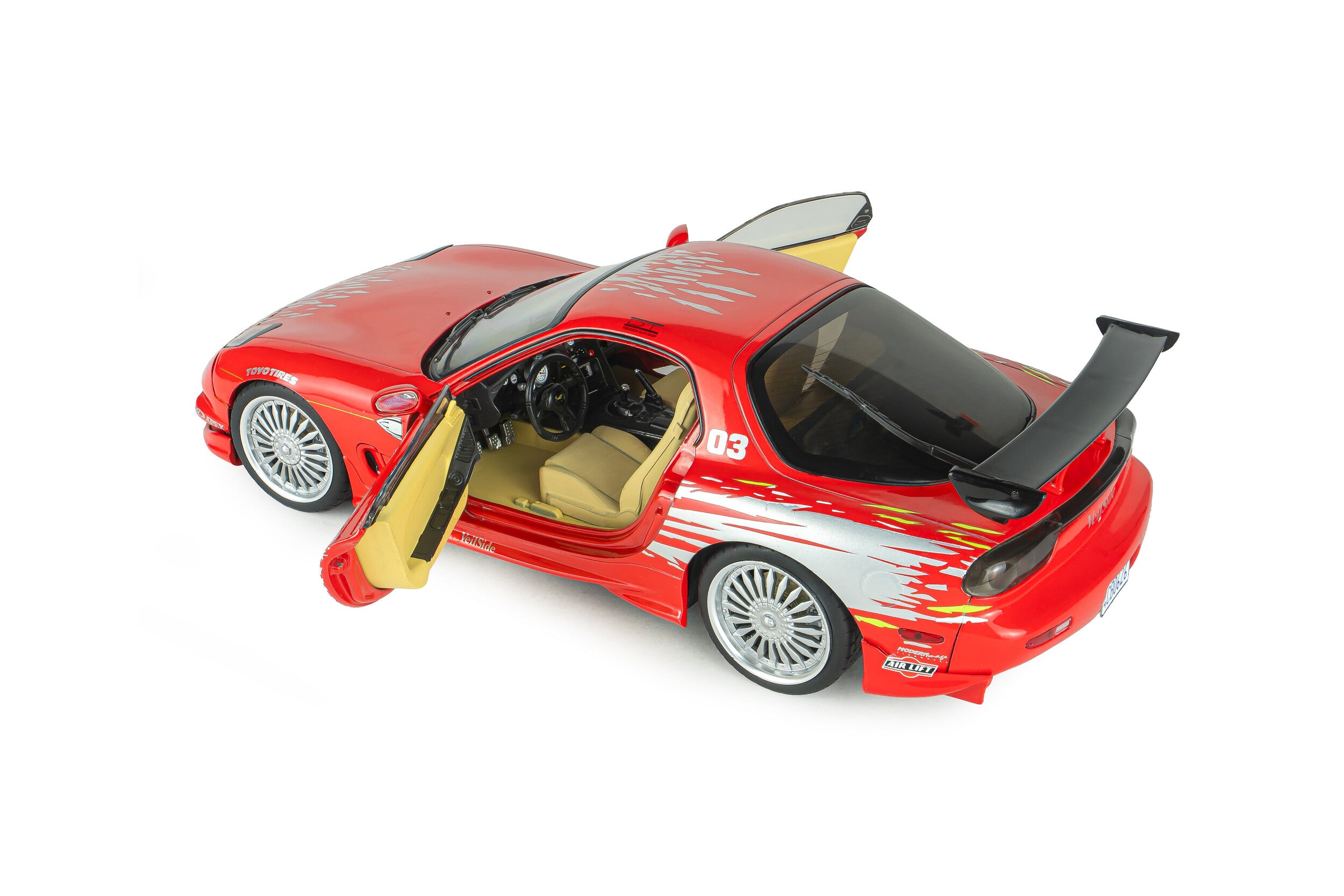 Solido S1810610A Voiture miniature collection 1/18 Mazda RX7 FD3RS Fast and Furious 1 DOM 1999