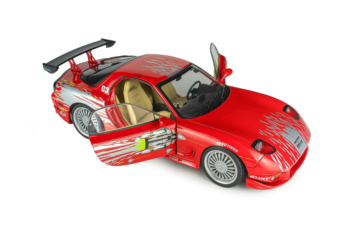 Solido S1810610A Voiture miniature collection 1/18 Mazda RX7 FD3RS Fast and Furious 1 DOM 1999