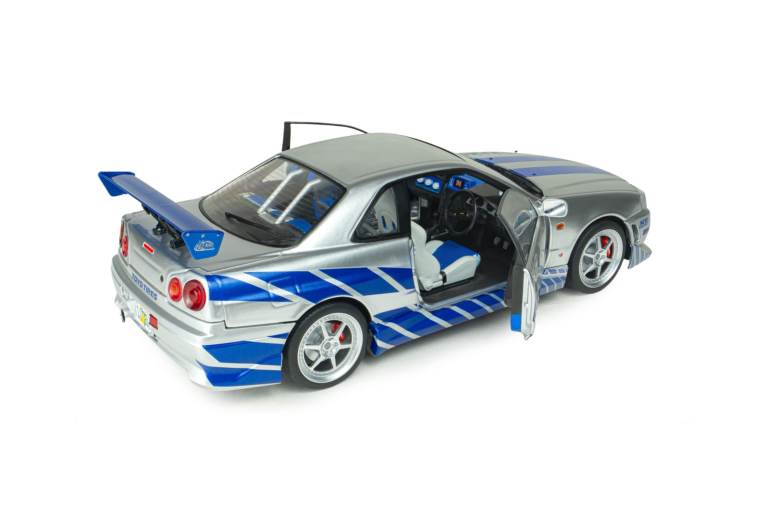 Solido S1804315A Voiture miniature collection 1/18 Nissan Skyline GT-R (BNR34) Fast Furious BRIAN 1999 - Breizh Modélisme.