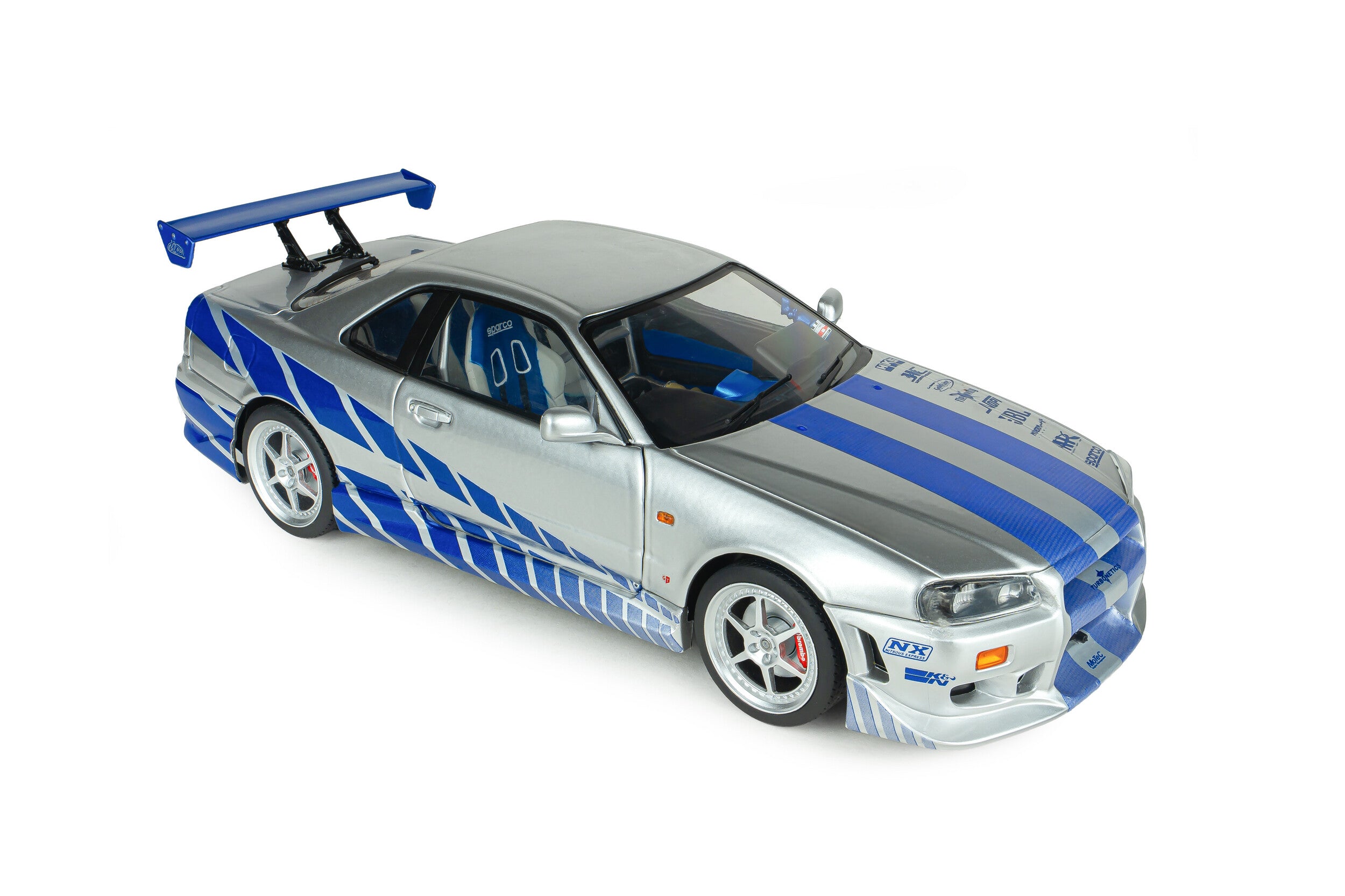 Solido S1804315A Voiture miniature collection 1/18 Nissan Skyline GT-R (BNR34) Fast Furious BRIAN 1999 - Breizh Modélisme.
