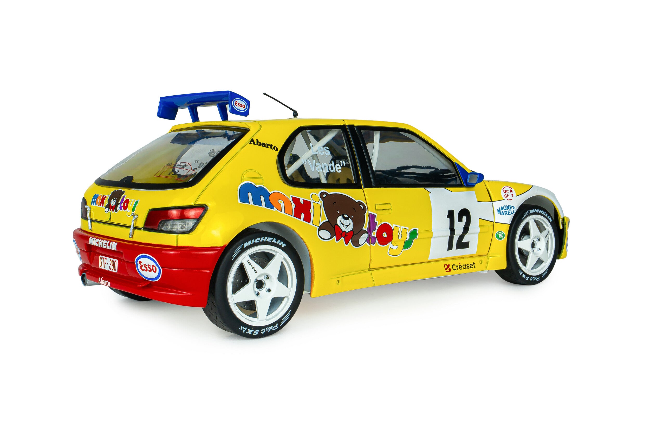 Solido S1808311 Voiture miniature collection 1/18 Peugeot 306 Maxi Rally du Condroz 1997 #12 J.P. Vandewauver / J.M. Vanderschuren