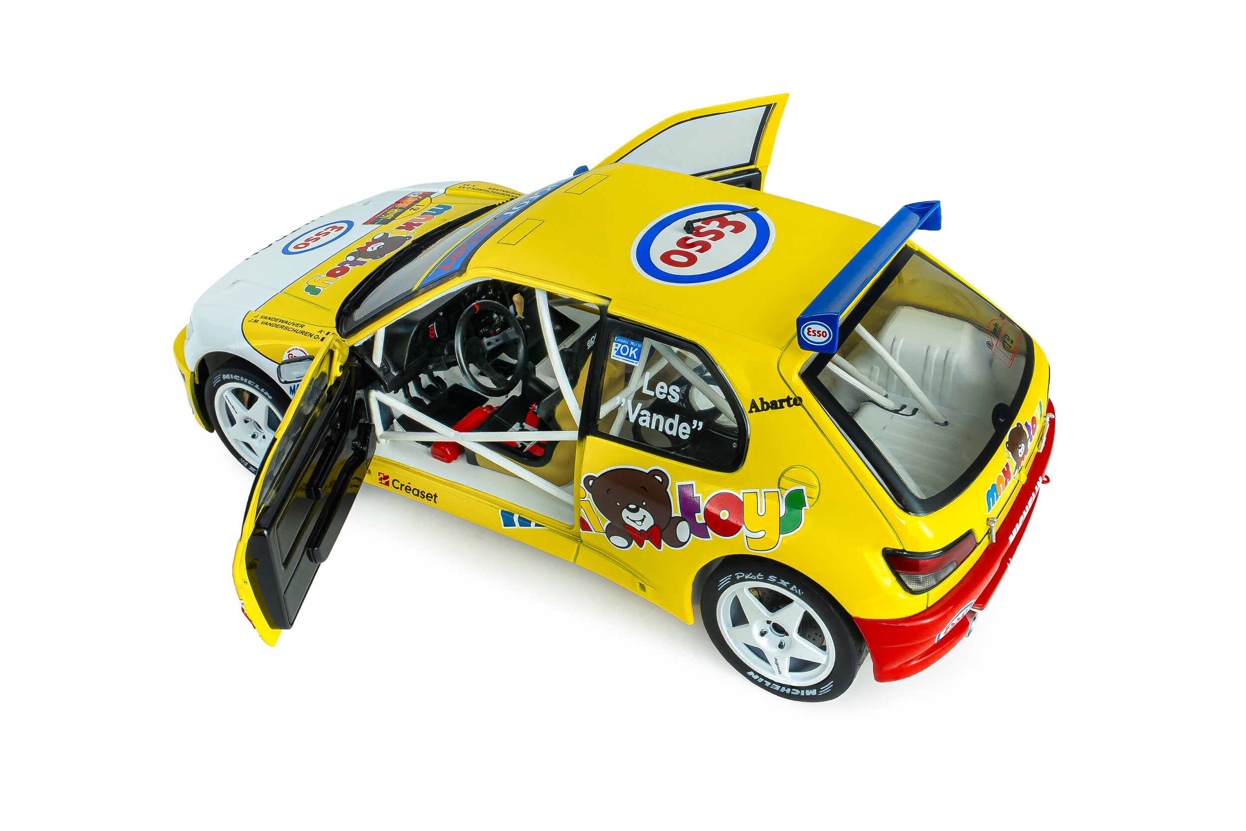 Solido S1808311 Voiture miniature collection 1/18 Peugeot 306 Maxi Rally du Condroz 1997 #12 J.P. Vandewauver / J.M. Vanderschuren
