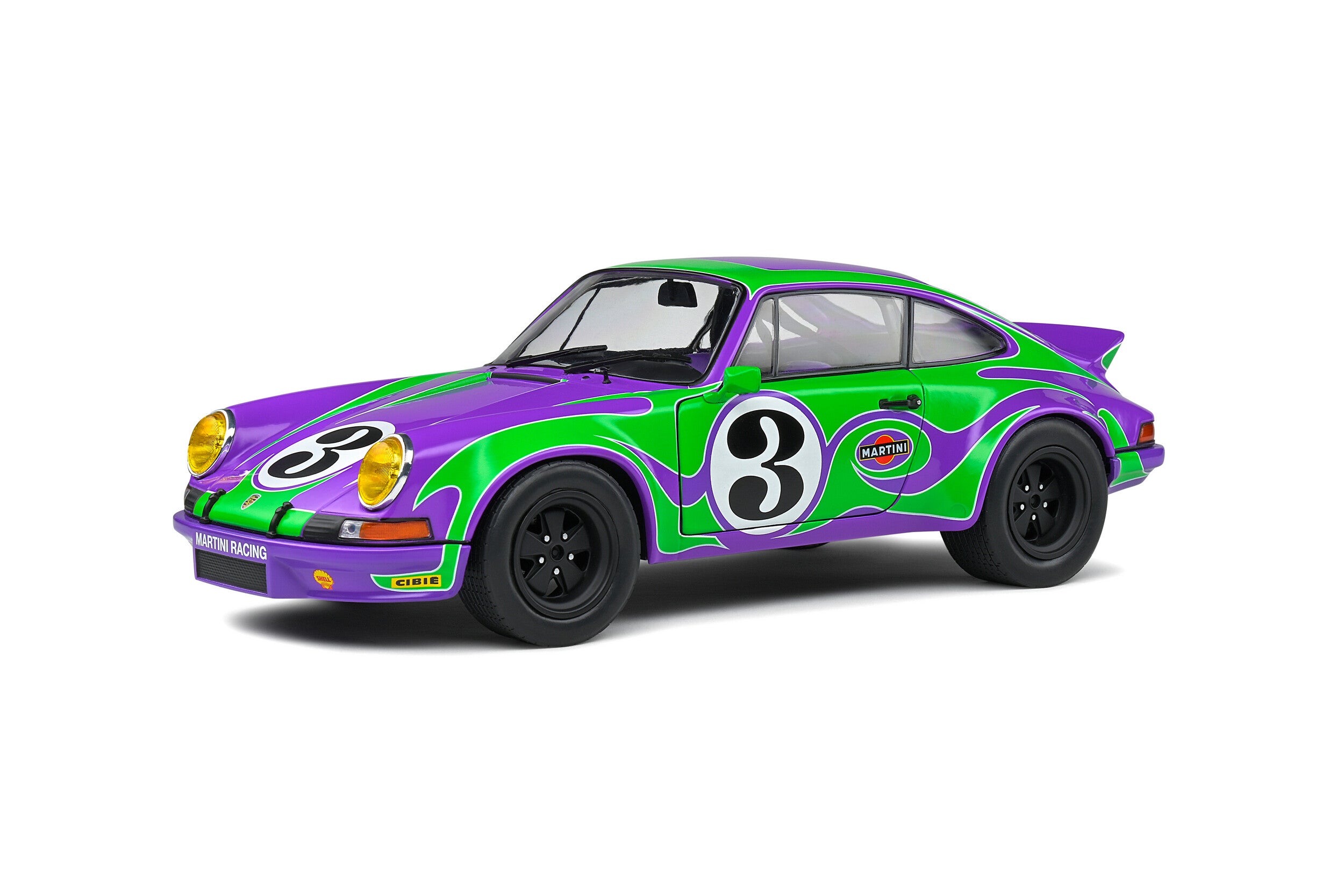 Solido S1801117 Voiture miniature collection 1/18 Porsche Purple Hippy Tribute – 1973