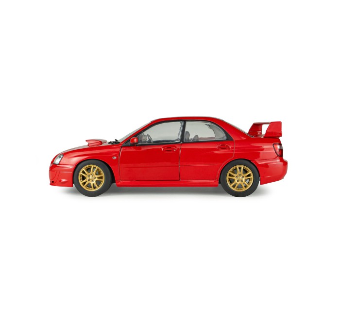 Solido S1812306 Voiture miniature collection 1/18 Subaru Impreza WRX STI rouge flamme 2004