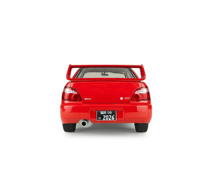 Solido S1812306 Voiture miniature collection 1/18 Subaru Impreza WRX STI rouge flamme 2004