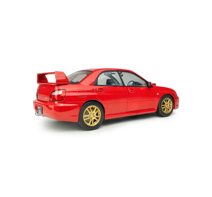 Solido S1812306 Voiture miniature collection 1/18 Subaru Impreza WRX STI rouge flamme 2004