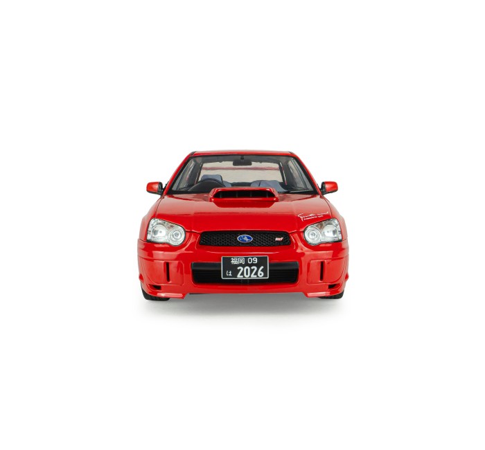 Solido S1812306 Voiture miniature collection 1/18 Subaru Impreza WRX STI rouge flamme 2004