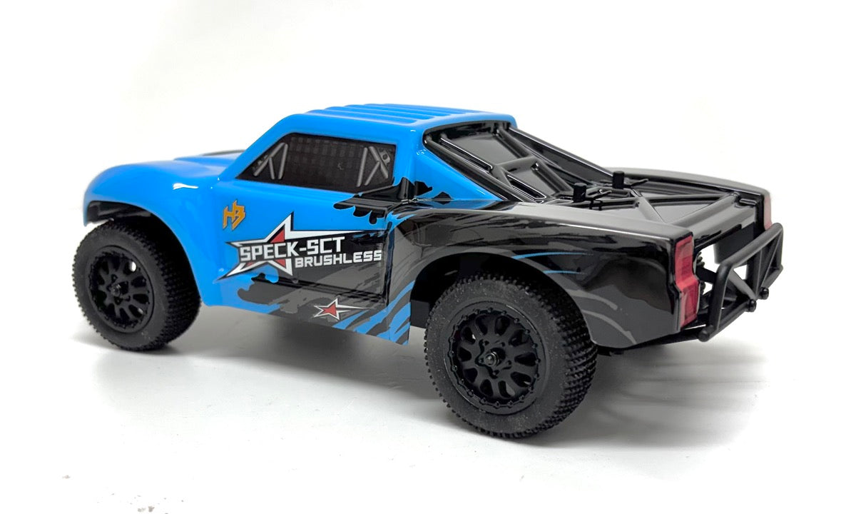 Short Course 1/24 Truck "Speck-SCT" brushless RTR bleu - Breizh Modélisme.
