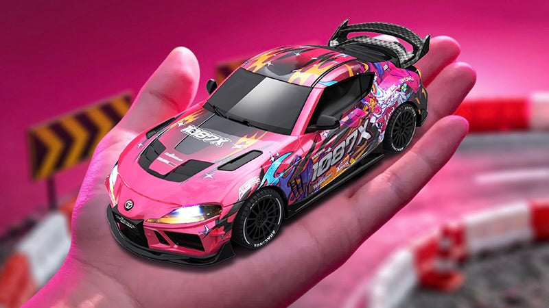 Voiture drift Supra 1/43 4WD RTR 1087X rose - 10041