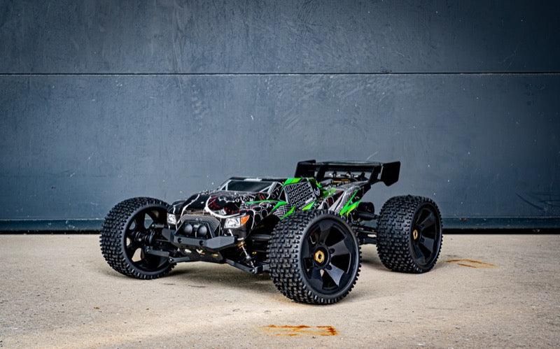 Monster truck 1/8 « TORCH/GUARDIAN 2 en 1 » vert/noir 4S RTR - 13103G-BLACK