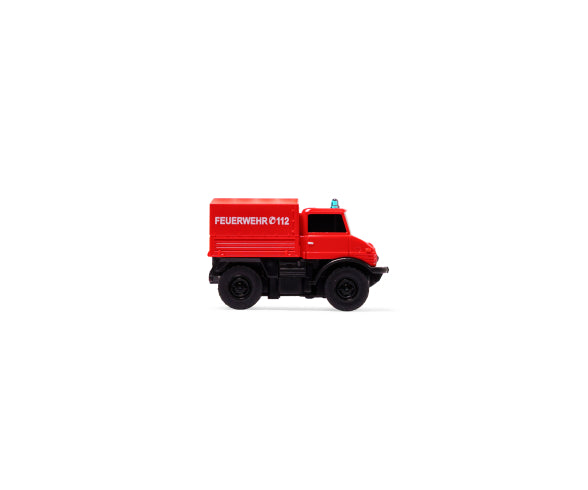 Mini voiture RC M-B Unimog U406 avec remorque 1/87 - Breizh Modélisme.