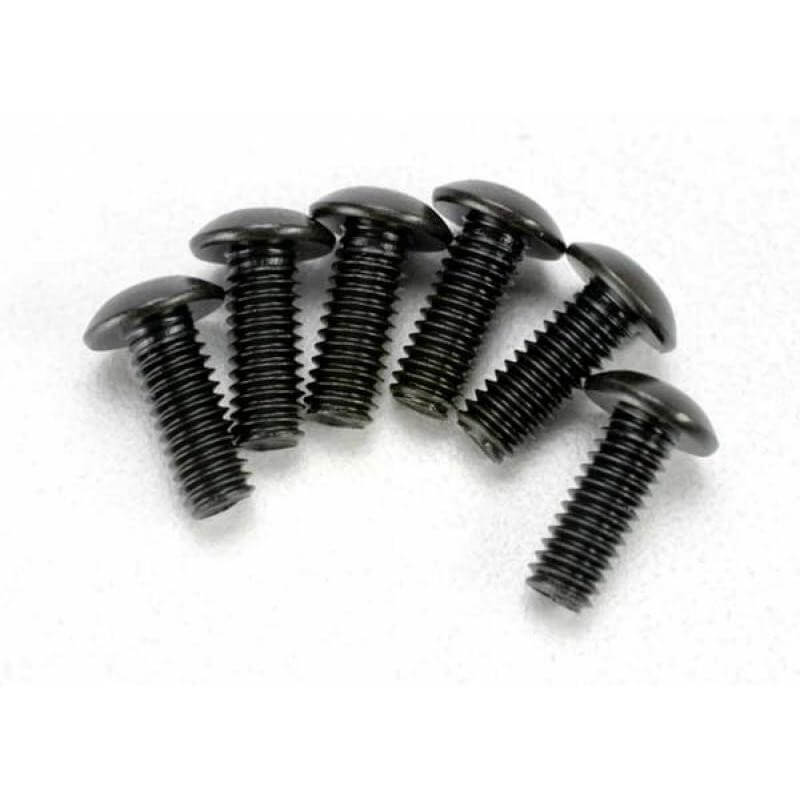 6 Vis BTR Tête bombée 4x12mm Traxxas 3937