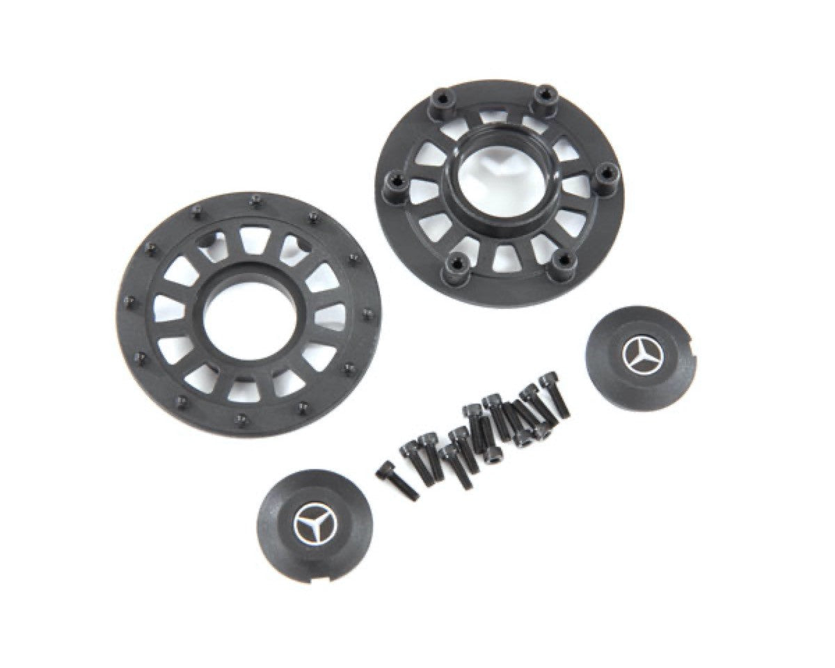 2 Enjoliveurs de Jantes Noir Mercedes TRX6 - Traxxas 8875