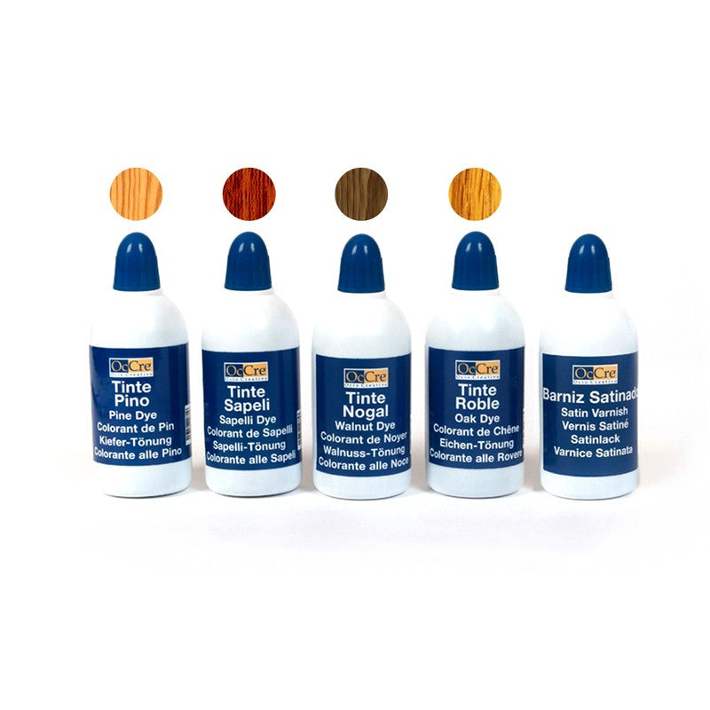 Pack de colorants et Vernis 100 ml (x5) - Occre 90501