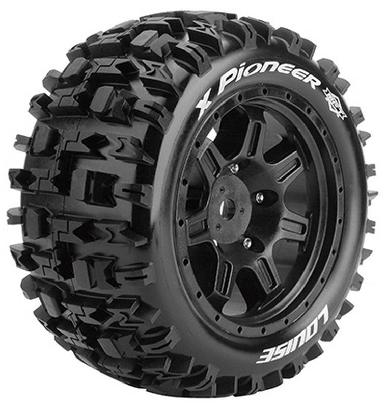 2 Pneus et jantes Louise X-PIONEER pour Traxxas XMaxx 3296B