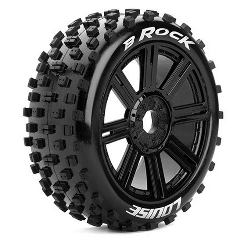 2 pneus et jantes Buggy 1/8 Av/Arr Louise B-ROCK 3270B