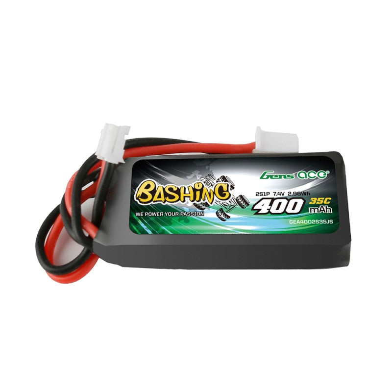 Batterie Lipo 2S Gens ace Bashing 7.4v 400mAh 2S pour Axial 1/24