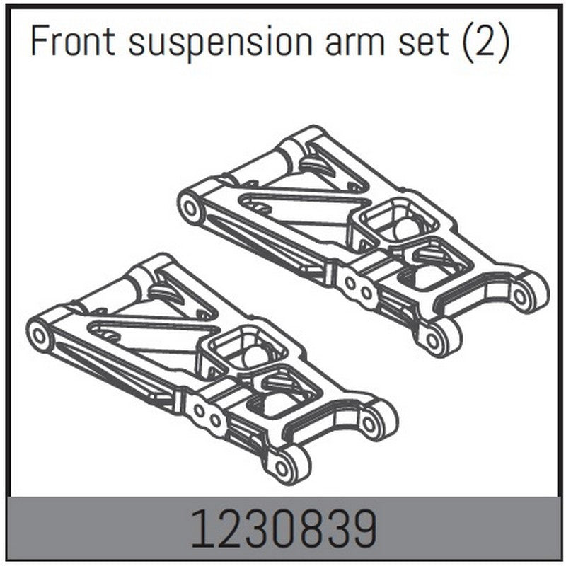 Triangle de suspension Avant (2) pour Absima Desert Rock Racer ADB1.4 - 1230839