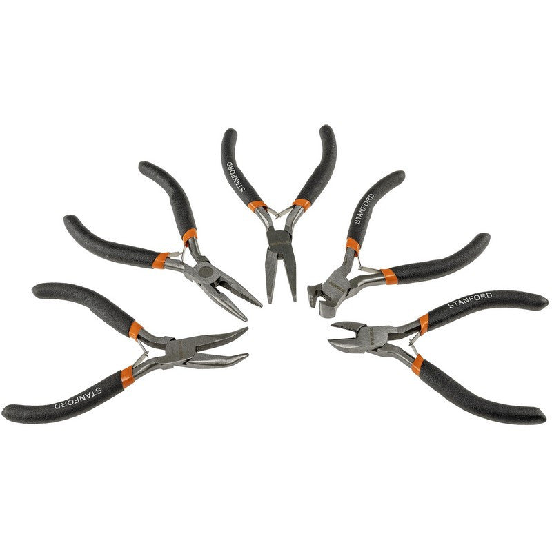 Lot de 5 Pinces électroniques MiniGrip" , 12cm, poignées isolées"