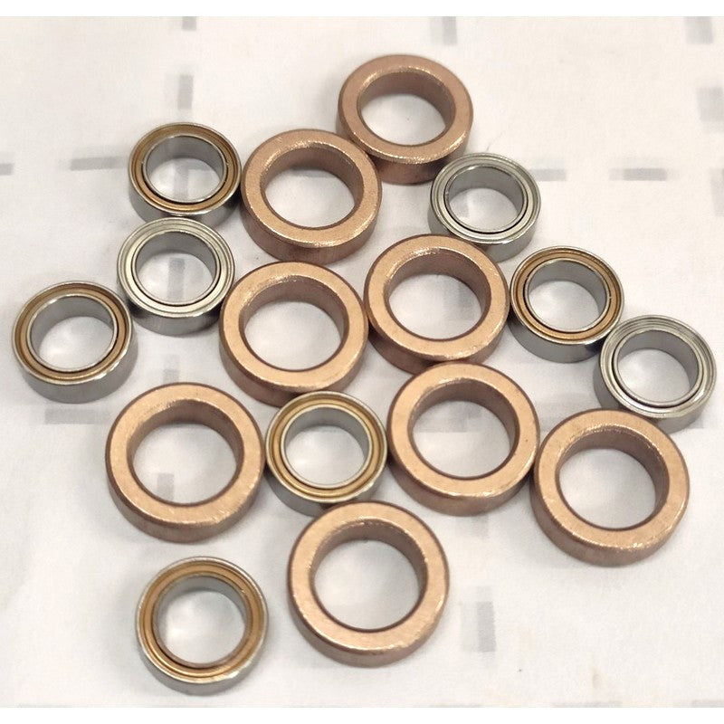 Roulement à billes 9.5x6.3x3 (8) et palier lisse 12x8x3.5 (8) pour DF-Fun-Racer 1/14 4WD RTR - 7621