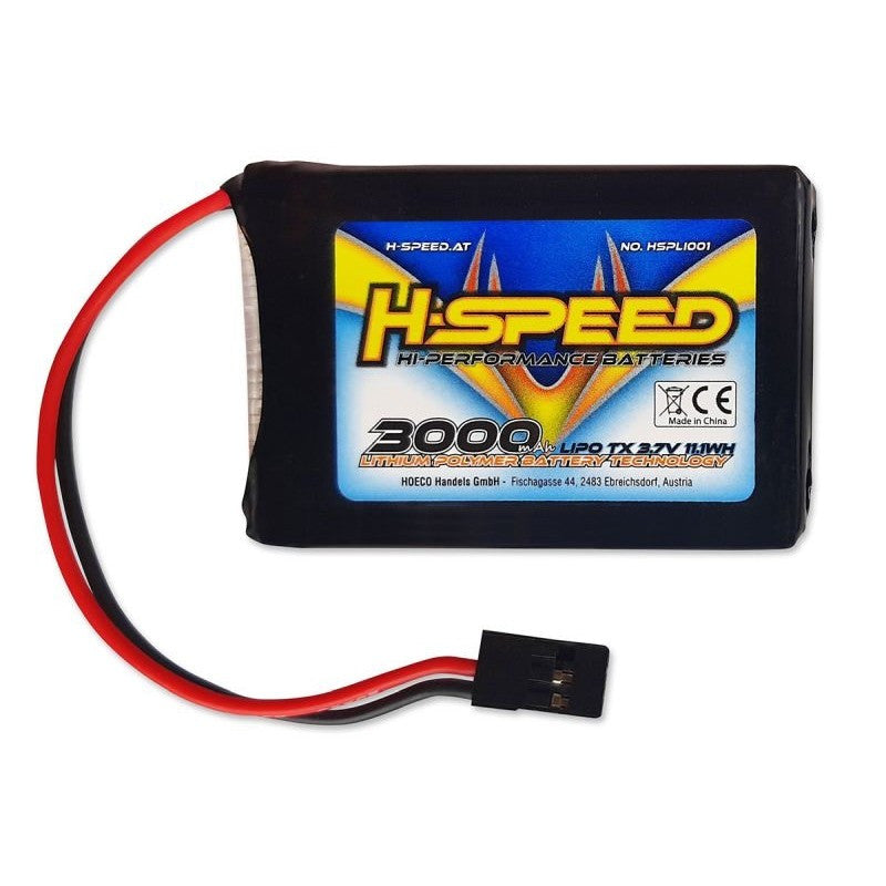 Batterie LiPo 3.7V 3000mAh (61x46x9mm) pour Radio Sanwa MT-44