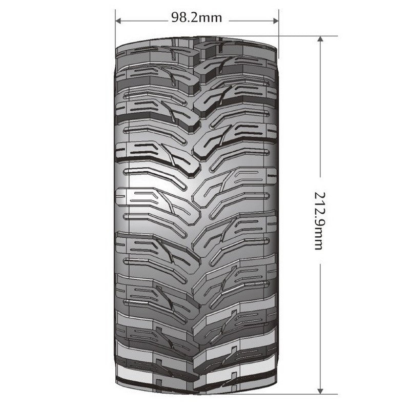 2 Pneus & Jantes Louise X-CYCLONE Kraton 8S (MFT) - LT3298BM