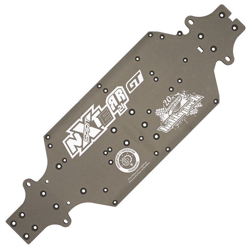 Chassis 4 mm Spirit NXTE RR21 GT en alu. OAD (fabriqué en France) - STRX-221-FR