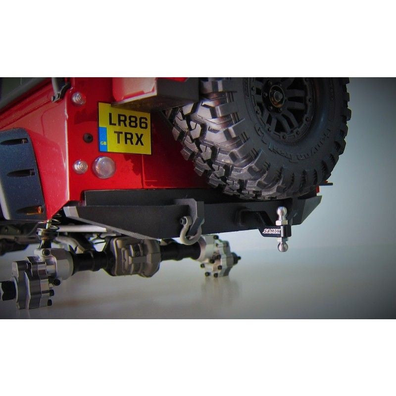 Option TRX4 SAMIX - Attelage noir en acier inoxydable Traxxas TRX-4