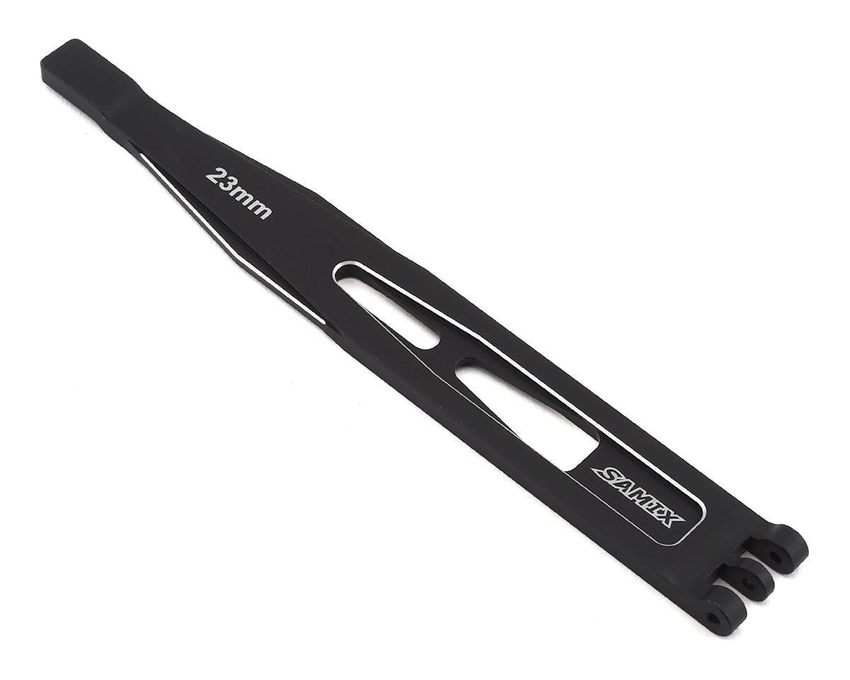 Option TRX4 SAMIX - Plaque de maintien de batterie noire Traxxas TRX-4