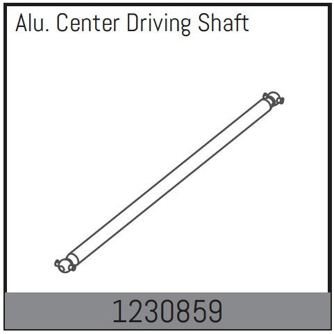 Arbre d'entraînement central en aluminium pour Absima Desert Rock Racer ADB1.4 - 1230859