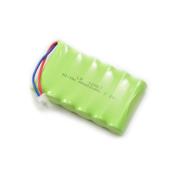 Batterie NiMh 400mAh 7.2V Huina 1550/1570/1573/1574/1577 - Prise SM Blanche