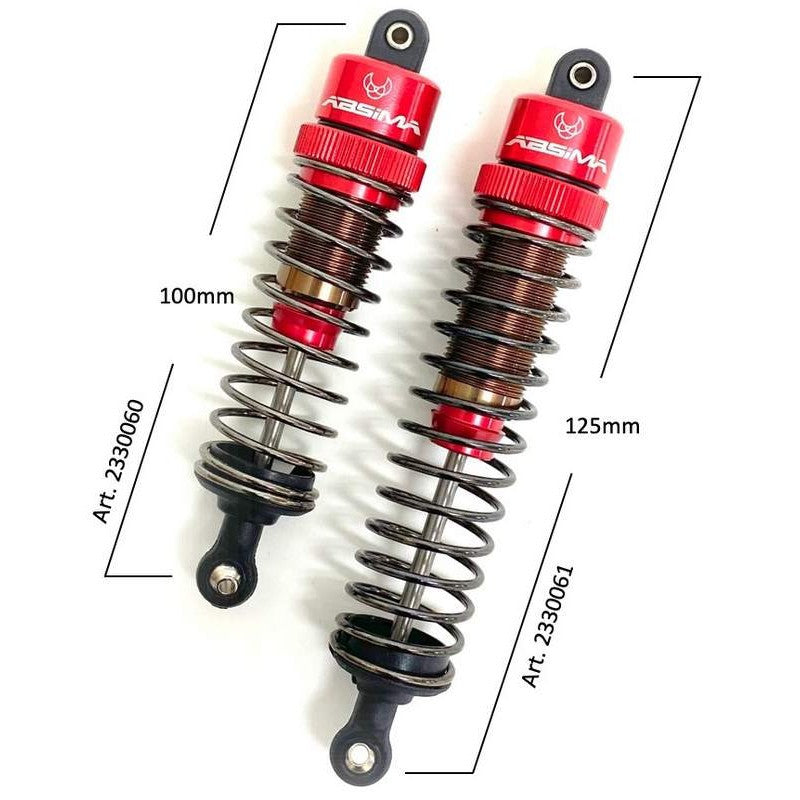 Absima Amortisseur standard en aluminium 125mm 1/8 (2) - 2330061