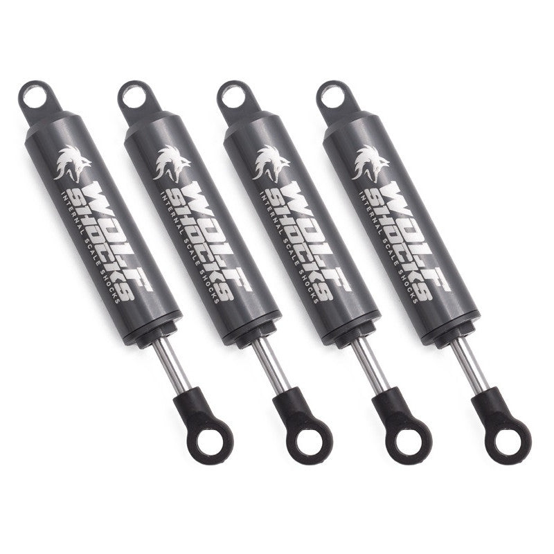 4 Amortisseurs Aluminium Wolf 90mm pour crawler 1/10