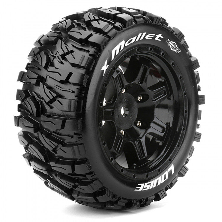 2 Pneus et jantes Louise X-MALLET (MFT) pour Traxxas XMaxx 3350B