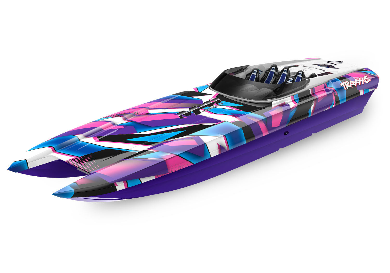 Bateau radiocommandé M41 DCB Widebody 80km/h TSM - Traxxas 57046-4 violet
