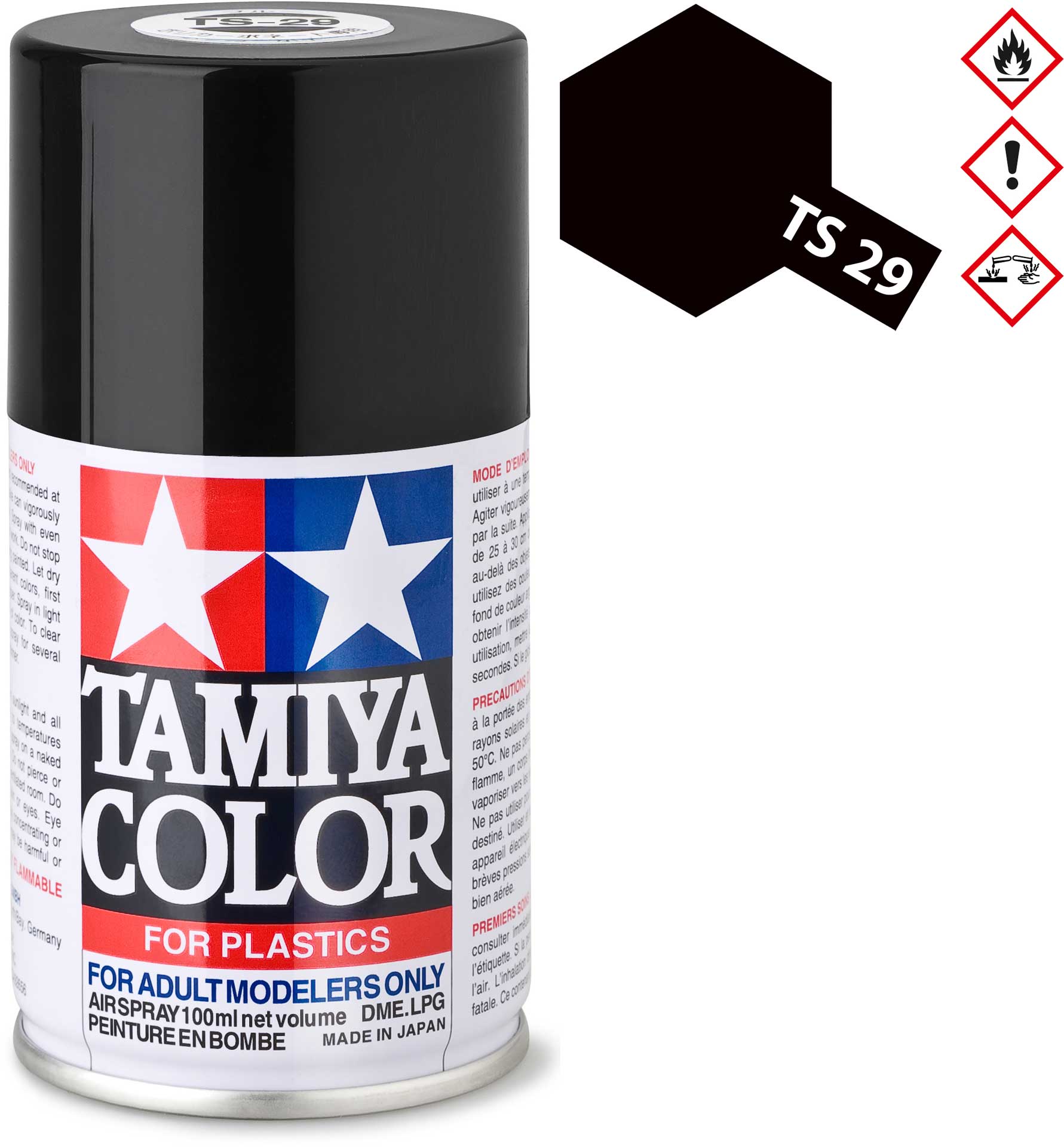 Peinture Maquette TS29 Noir satine - Tamiya 85029