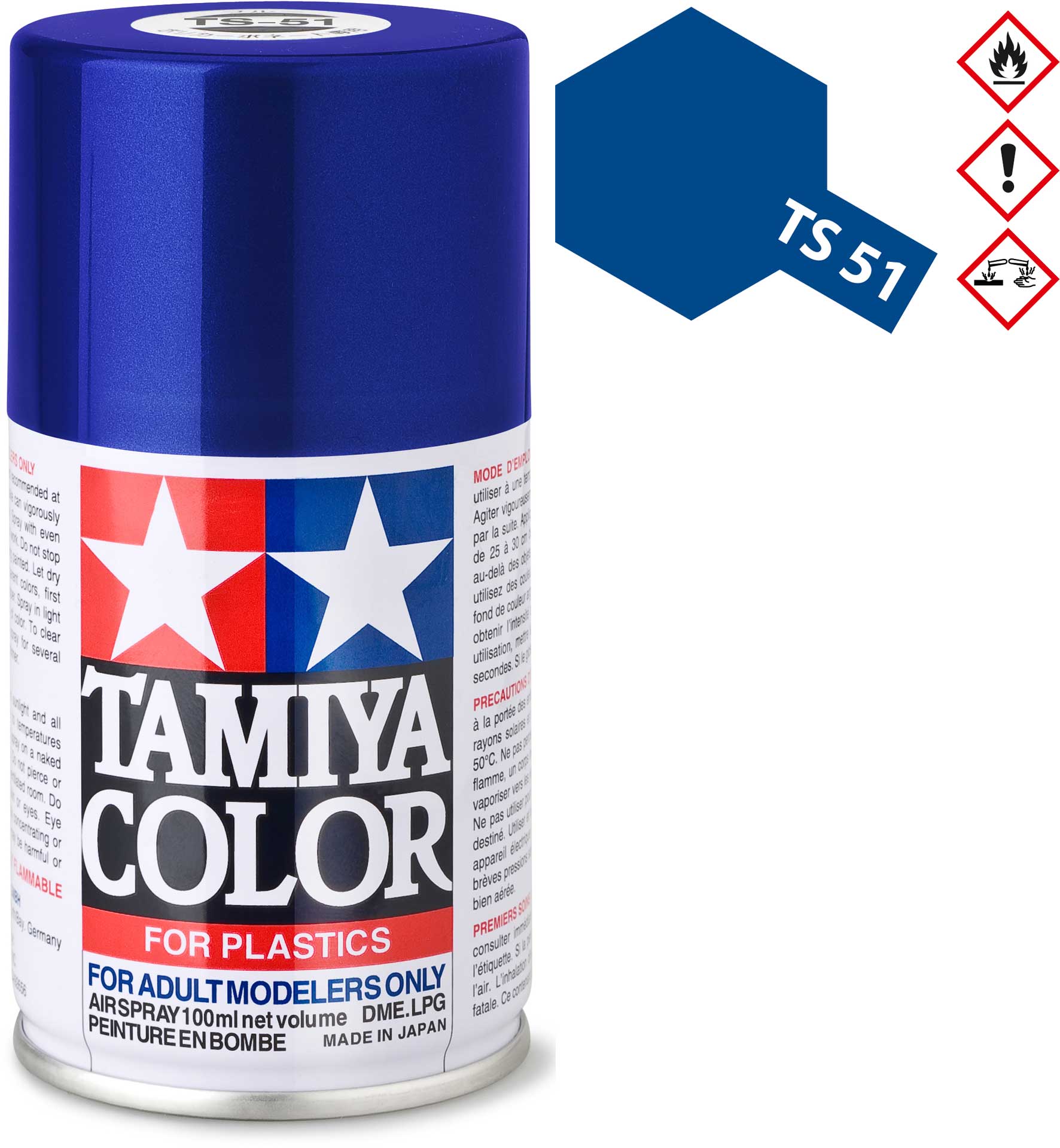 Peinture Maquette TS51 Bleu Telefonica brillant - Tamiya 85051