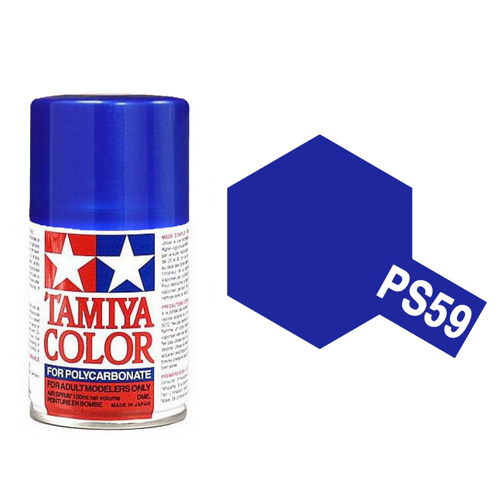 Peinture Lexan PS59 bleu metal - Tamiya 86059